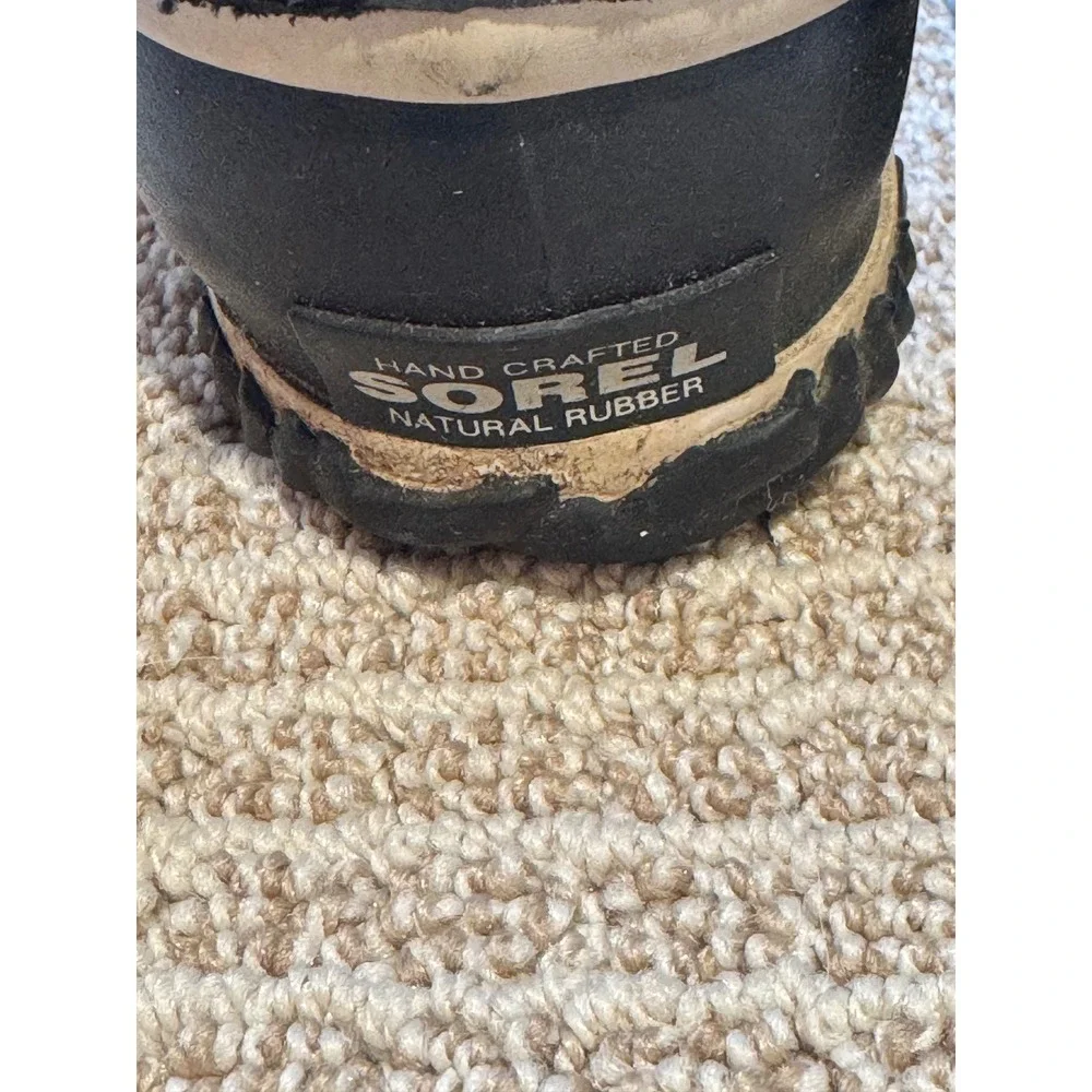 Sorel Women's Size 7 Black Waterproof Duck‎ Boots Faux Shearling Lined Winter